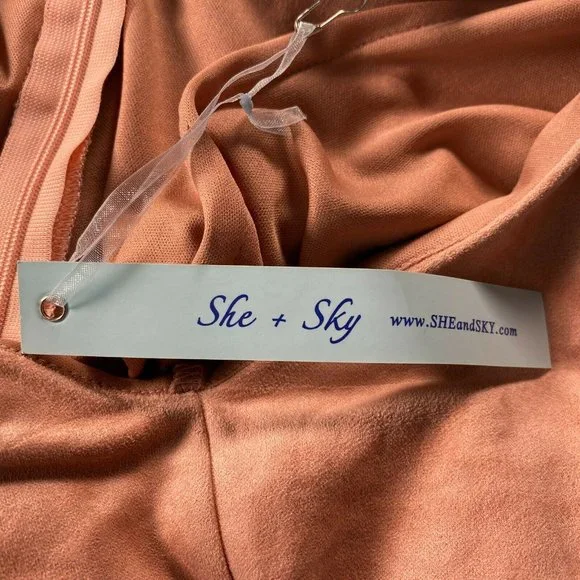 New She + Sky Women's Size Small Mauve Velvet - Picture 4 of 7